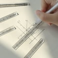 thumbnail image 6 of Tibvox Transparent Triangular Prism Ruler Architect Scale Ruler 0-15cm Straight Ruler, 6 of 12