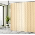 thumbnail image 5 of Ambesonne Beige Shower Curtain, Geometric Gold Patterns, 69"Wx75"L, Pale Peach Brown, 5 of 5
