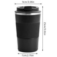 thumbnail image 2 of Taza térmica, taza aislada, taza de café para llevar de 510 ml, con tapa a prueba de fugas, taza de café de viaje al vacío de acero inoxidable, tazas de café reutilizables para agua fría caliente, té, 2 of 5