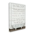thumbnail image 4 of Stupell Industries Rustic Bathroom Rules Tub Typography Painting Gallery Wrapped Canvas Art Print Wall Art, 16 x 20, 4 of 8