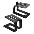 thumbnail image 3 of 2 soportes de altavoz de mesa de acero al carbono: soportes de altavoz de metal premium prácticos y multifuncionales para una gran capacidad de carga, 3 of 7