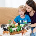 thumbnail image 2 of Kids Animal Figure Playset Realistic Tiger Elephant Panda Figure Giraffe Model, 2 of 10