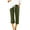 Army Green-21, variant on REALiKUN Womens Capri Pants Drawstring Elastic Waist Linen Pant Straight Wide Leg Cropped Pants Trouser with Pockets