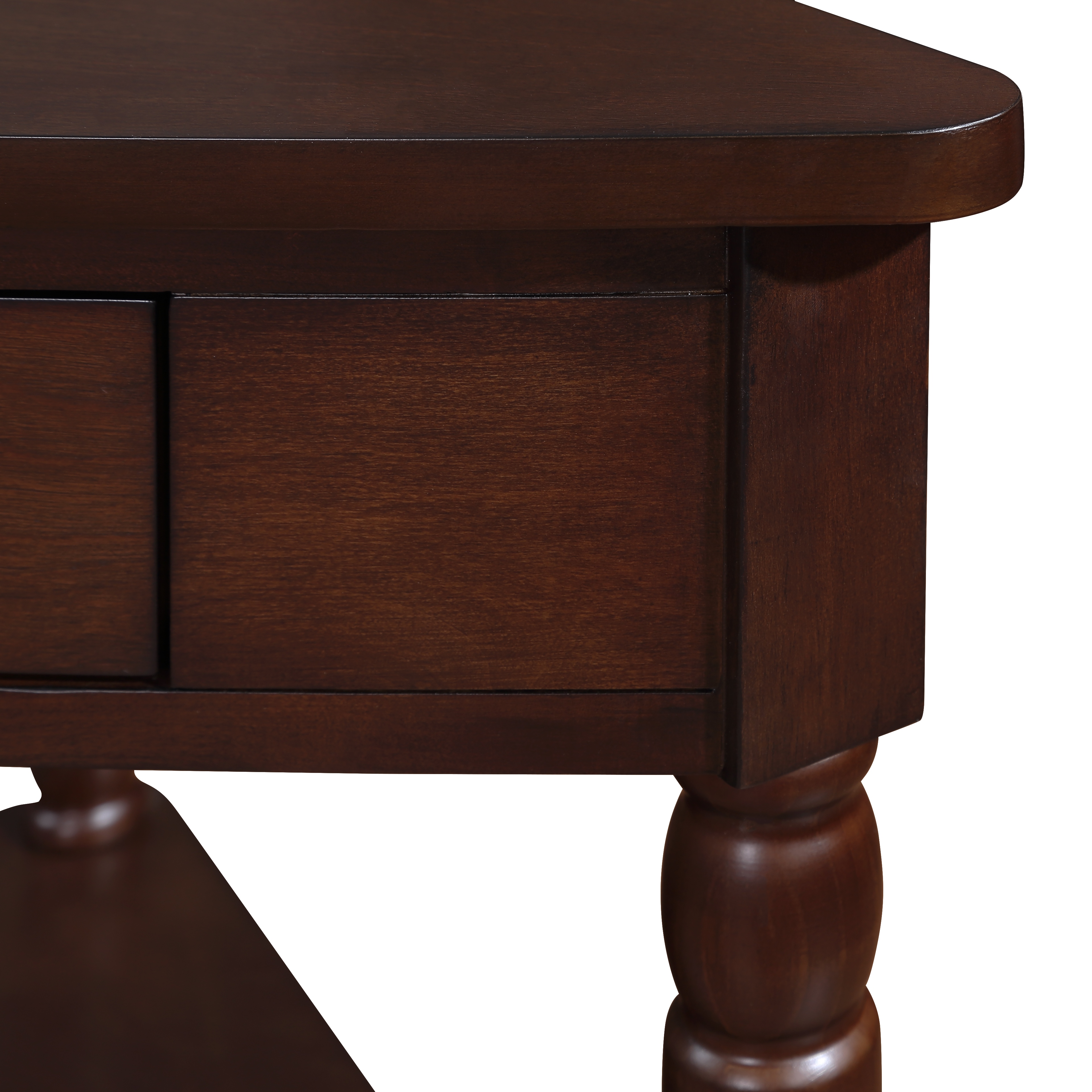Leumius Small Corner Side Table,Triangle Corner Table 3 Tier End Corner Table for Small Spaces,Living Room,Espresso