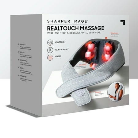 Sharper Image - Realtouch Shiatsu Massager - Grey