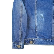 Edvintorg Denim Jacket Men Casual Plus Size Winter Jackets Fashion Trucker Jean Coat Single Breasted Jean Jackets Coat Outwear with Pocket
