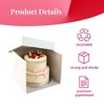 thumbnail image 5 of 14x14x10 Tall 2-Piece Cake Boxes, Disposable Bakery Boxes for Tiered and Layer Cakes – 6 Count, 5 of 6