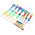 thumbnail image 1 of Kids Painting Brushes Set, Fun Sponge Painting Kits Early Learning Washable  For Home For School For Adults, 1 of 8