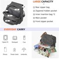 thumbnail image 3 of Sunyuer Fashion PU Leather Backpack Purse for Women, Anti-theft Leisure Multiple Functions Travel Bag Work Handbags Ladies Backpacks, 3 of 7