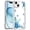 Blue Floral Cascade with Sparkles, variant on XPM for iPhone 15 (6.1") Phone Case, Beautiful TPU Design, Slim Shockproof Soft Cover for Women and Girls, Stylish Protective Cover for iPhone 15 (White Daisies with Yellow Smiley Faces)