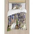 thumbnail image 3 of Evil Eye Duvet Cover Set Queen Size, Picturesque Landscape with Evil Eyes on a Tree Cappadocia Turkey Anatolian Culture, Decorative 3 Piece Bedding Set with 2 Pillow Shams, Multicolor, by Ambesonne, 3 of 3