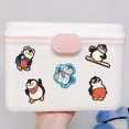 thumbnail image 4 of Pegatinas divertidas de pingüino, lindas pegatinas de pingüino para botella de agua, 50 pegatinas de vinilo impermeables de anime para teléfono portátil (pingüino), 4 of 5