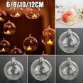 thumbnail image 3 of 4pcs 6/8/10/12Cm Creative Clear Glass Round Hanging Candle Tea Light Holder Home Globe Shape Glass Candlestick Tea Light Holder (12CM,4pcs), 3 of 6