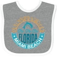 thumbnail image 3 of Inktastic Miami Beach Florida Travel Trip Boys or Girls Baby Bib, 3 of 4