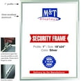 thumbnail image 2 of M&T Displays 18x24 Security Snap Poster Frame Silver Aluminum Picture Photo Document Sign Holder, 2 of 8