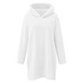 thumbnail image 3 of Cathalem Sweat à Capuche Épais Col Rond Manches Longues Tenues Tendance Chandails en Molleton à Sequins, Blanc TG, 3 of 4