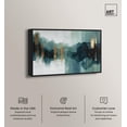 thumbnail image 2 of Teal Fog III Canvas Print Green Wall Art by Art Remedy, Black Frame, 24 x 16, 2 of 5