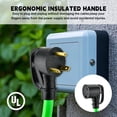 thumbnail image 5 of 25FT 30 Amp RV Extension Cord Outdoor with Grip Handle, Flexible Heavy Duty 10/3 Gauge STW 3 Prong RV Power Cord with Cable Organ, 5 of 5