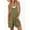 Army Green, variant on Summer Jumpsuits for Women 2026 Casual Adjustable Spaghetti Strap Rompers for Women Outfits Sleeveless Loose Shorts Overalls with Pockets Black L