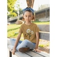 thumbnail image 2 of Butterflies And Daisies. T-Shirt Juniors -Image by Shutterstock,  Large, 2 of 4