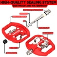 thumbnail image 3 of BUCKLOS Mountain Bike Pedals Clip in and Flat Platform Dual Sided, Lightweight Nylon Clipless Pedals Compatible with SPD Bicycle Cleats Cycling Shoes- Fit Gravel MTB Indoor Road Bike（PD-M650）, 3 of 7