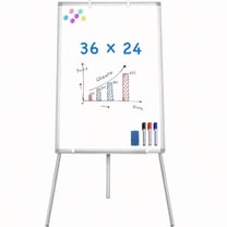 Easel Whiteboard - Magnetic Portable Dry Erase 36 x 24 Tripod Height Adjustable, 3' x 2' Flipchart Easel Stand White Board for Office or Teaching at Home & Classroom (36x24 White)