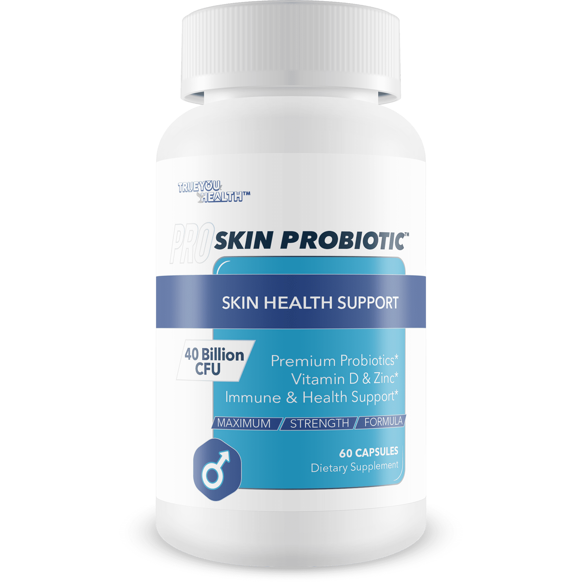 Pro Skin Probiotic - Skin Health Supporting Probiotic with Immune Support - Promote Healthy Skin Microbiome from Inside Out - Health Starts in the Gut - Support Reduced Breakouts, Redness, Puffiness