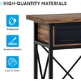 thumbnail image 6 of Tribesigns 70.8" Console Table with 3 Drawers, Farmhouse Entryway Table with Storage Shelf for Entryway, Hallway (Brown/Black), 6 of 7