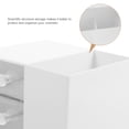 thumbnail image 4 of Shisuyan Simple Design Plastic Cosmetics Box White 1Set 4.6x3.9x3.9in, 4 of 8