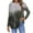 Gray fall sweatshirt for women, variant on USSUMA Womens Fall Winter Shirts Tees, Vintage Daily Classic Blouses for Women Fashion 2022 Crew Neck Long Sleeve Tee Tops Junior Tee Tops Linen Sunflower Paisley Printed Sweaters Tops