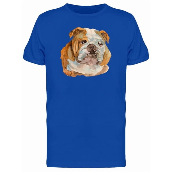 English Bulldog Painting Tee Men's -Image by Shutterstock