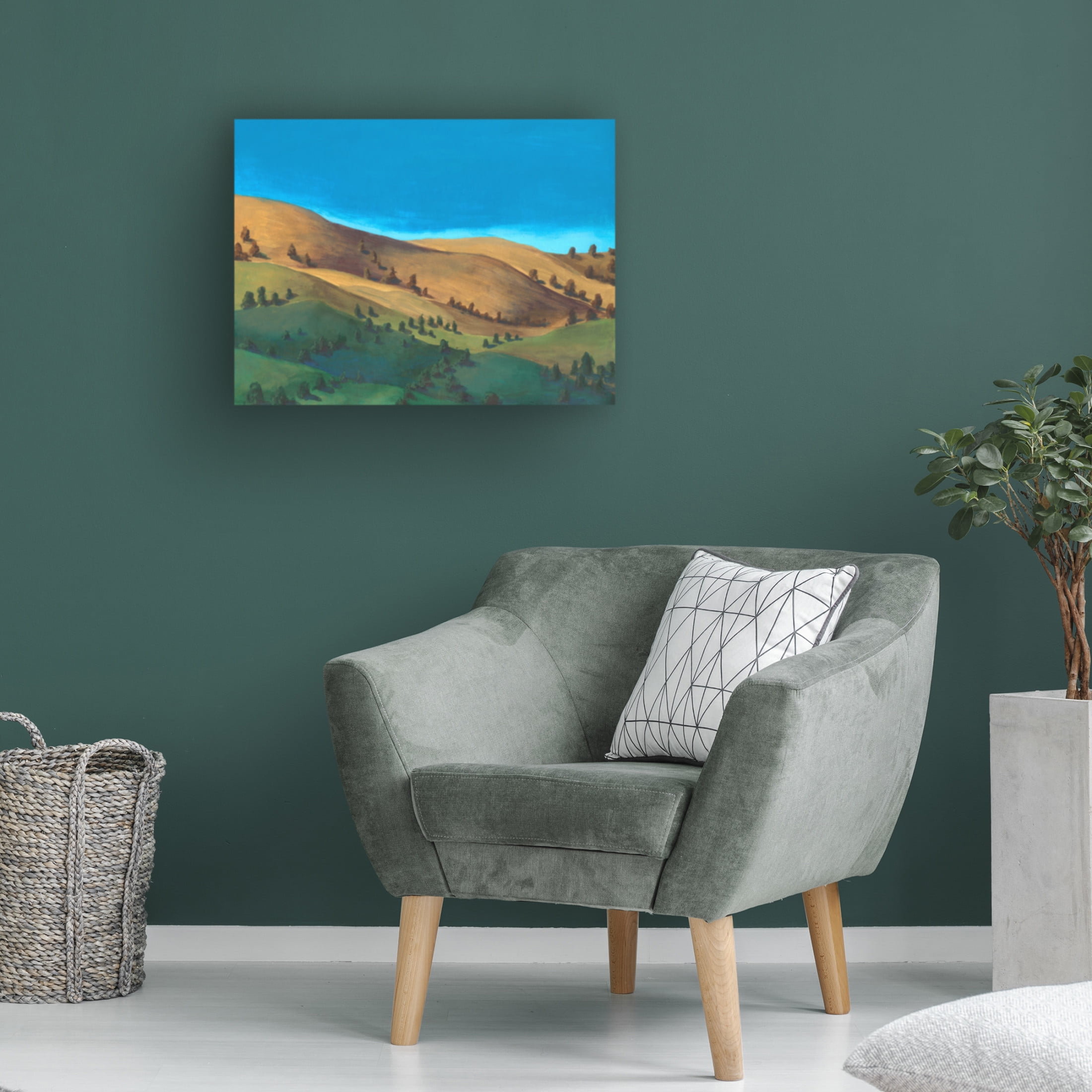 Trademark Fine Art Michael Willett  Golden Hillsides I Canvas Wall Art