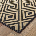 thumbnail image 3 of Oriental Weavers Marina Area Rug 2335K Black Diamond Diagonals 5' 3" x 7' 6" Rectangle, 3 of 9