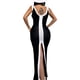 thumbnail image 5 of Txlixc Vestido largo de punto femenino bodycon, vestido midi de cuello V sin mangas Txlixc moda, 5 of 7