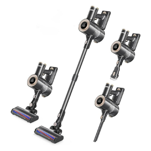 Aspiradora Inalámbrica Extensible 3 Velocidades 8 En 1 380w negro