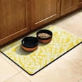 thumbnail image 3 of Hawaiian Sunset Beach Non-Slip Dog Feeding Mat - Vibrant Neon Colors - Absorbent Foam Core - Easy to Clean - Tropical Paradise Themed Placemat, 3 of 7
