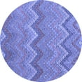 thumbnail image 1 of Ahgly Company Indoor Round Southwestern Blue Country Area Rugs, 8' Round, 1 of 4