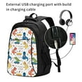 thumbnail image 2 of Balery Dinosaur Print USB Charging Backpack for Men and Women - Water-Resistant, Anti-Theft Laptop Backpack with USB Port for Travel, Work, School, and College, 2 of 7