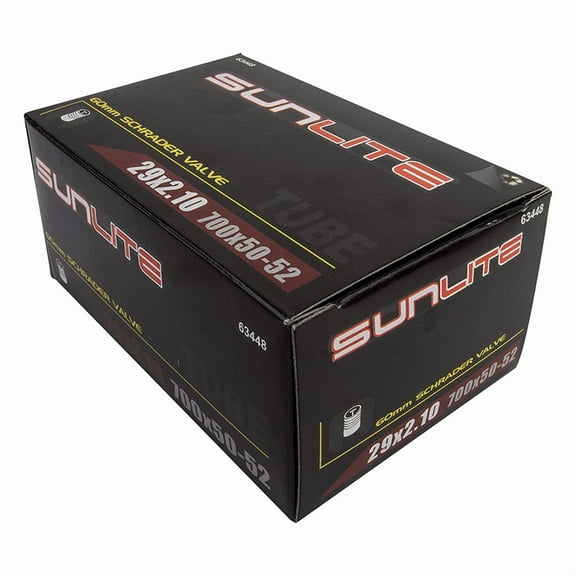 Sunlite Bicycle Inner Tube 700x50-52c / 29x2.10" Schrader 60mm Cross MTB Bike
