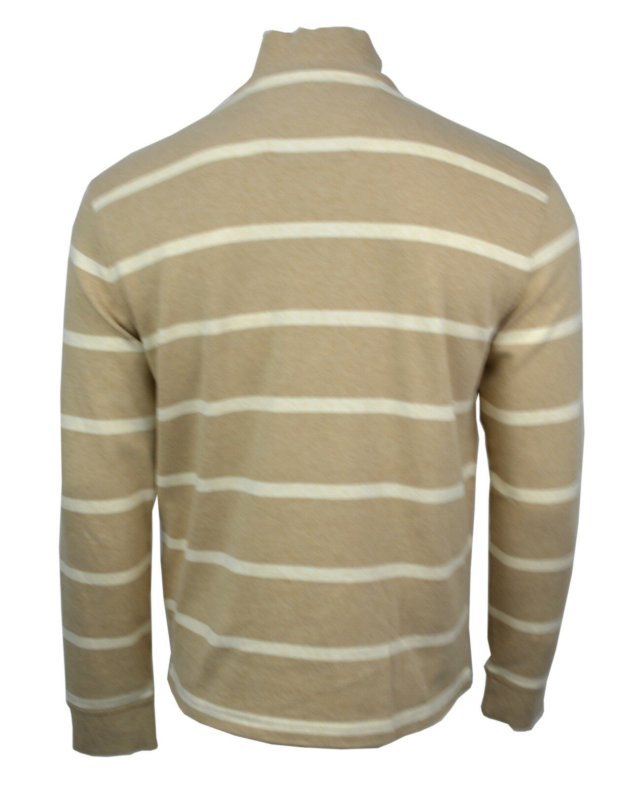 Mens Beige Striped Supima Cotton 