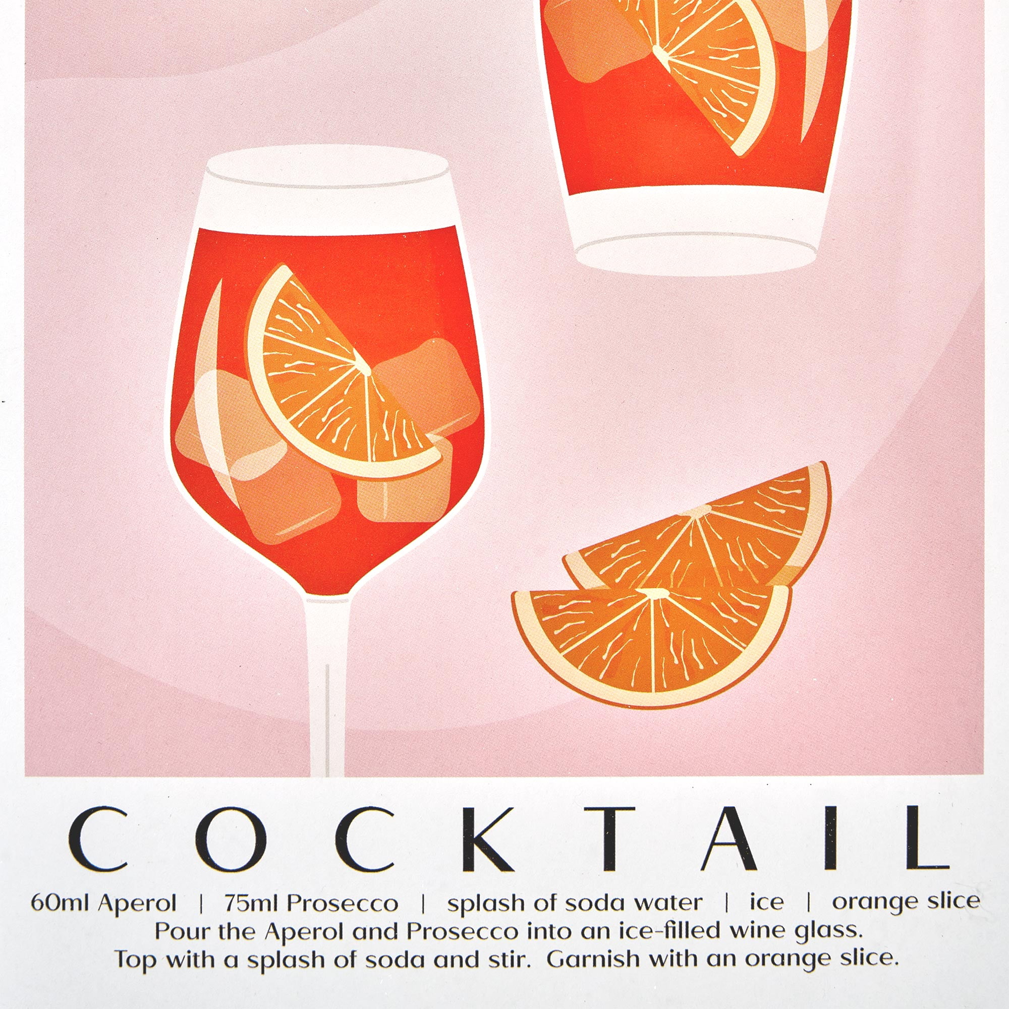 American Art Decor Cocktail Poster Framed 3-Piece 8.5" x 11" Wall Decor Set