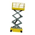 thumbnail image 1 of Xuanheng Lift Aerial Work Platform Model 1/64 Authentic for Sand Table Workshop Scene yellow new, 1 of 8