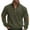 Army Green, variant on Fjofpr Long Sleeve Shirts for Men Cotton Men's Casual Retro Corduroy Color Blocked Stand Up Collar Zipper Long Sleeved Sweatshirt