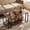 Rustic Brown, variant on Costway 2-Tier Coffee Table, Modern Accent Table with Open Storage Shelf, White & Gold White & Gold