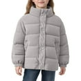 thumbnail image 6 of IVEYRTF Childrens Solid Color Corduroy Stand Collar Jacket with Pockets Thickened Casual Winter Warm Long Sleeve No Hood Outerwear Coats for Kids Boys and Girls(Gray,4-5 Years), 6 of 9