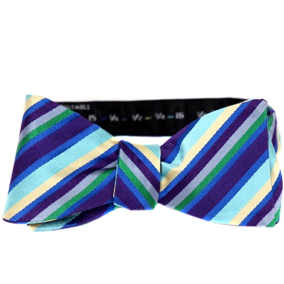 BuyYourTies - FBTZ-445 - Mens Aficionado Self Tie Bow Tie - Blue Purple