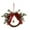 A, variant on Christmas Bell Decorations 13.8in Christmas Decorations Rattan Wreath Bells Bow Red Fruit Branch Door Hanging Christmas Window Decoration Pendant