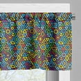 thumbnail image 5 of Ambesonne Colorful Valance & Curtain, Geometrical Mosaic, 55"x30", Multicolor, 5 of 6