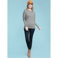thumbnail image 4 of Made by Johnny Women's Batwing Long Sleeve Top XXXL HEATHER_GREY, 4 of 6