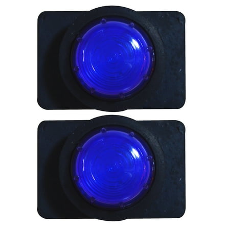 

APSMOTIV Pari of Blue Position Lamp with 12v Bulbs Suitable for Truck Trailer